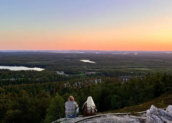 Aurora By The Slopes, Views, In, Hike & Xc-ski Trails - Lapland *